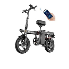 SHOWLU FASHION STORE Folding Electric Bicycle Small Driving Super Light Portable Lithium Battery New Power Scooter Battery Bike