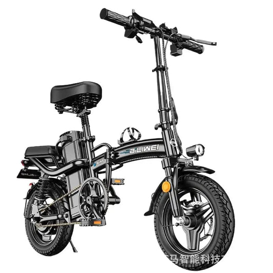 SHOWLU FASHION STORE Folding Mini Ultra-Light Portable Lithium Battery Electric Bicycle Электровелосипед