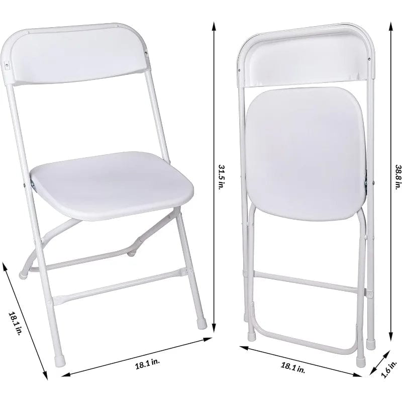 SHOWLU FASHION STORE Folding Plastic Chair with 500-Pound Capacity,