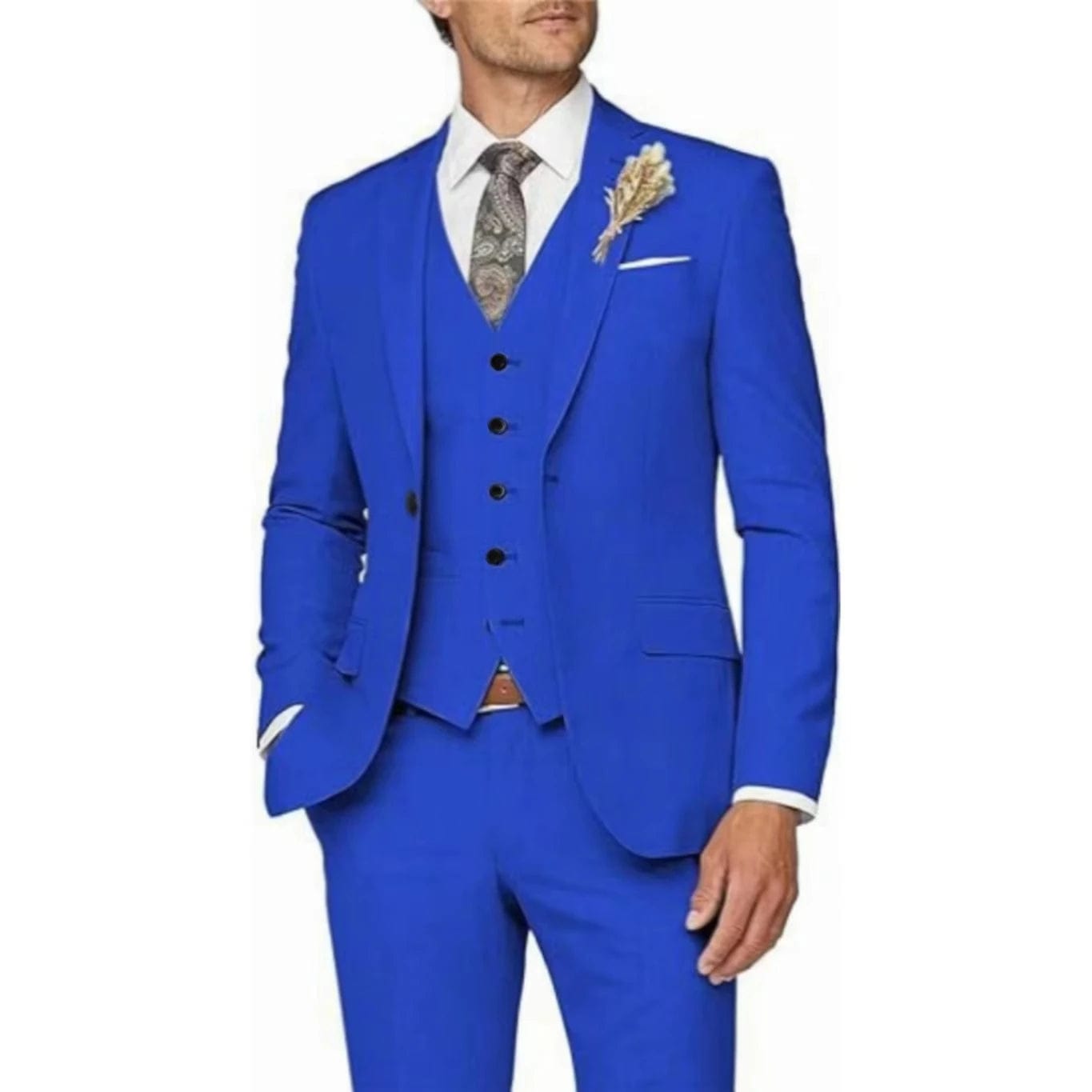 SHOWLU FASHION STORE Formal Men Suits High Quality 2024 Men's Suit 3 Pieces Jacket Vest Pants Elegant Sets Of Clothes For Men Brides Wedding Dresses