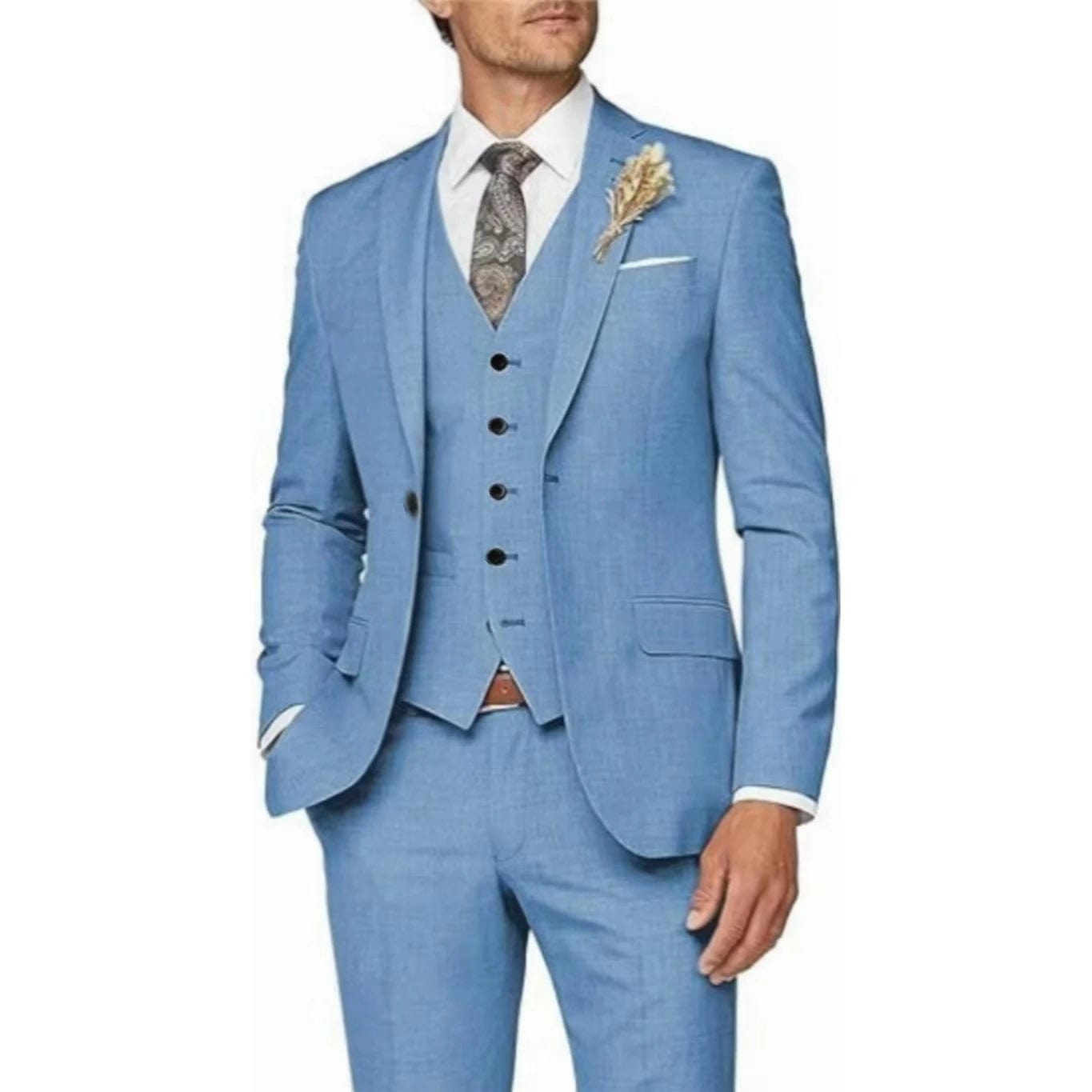 SHOWLU FASHION STORE Formal Men Suits High Quality 2024 Men's Suit 3 Pieces Jacket Vest Pants Elegant Sets Of Clothes For Men Brides Wedding Dresses