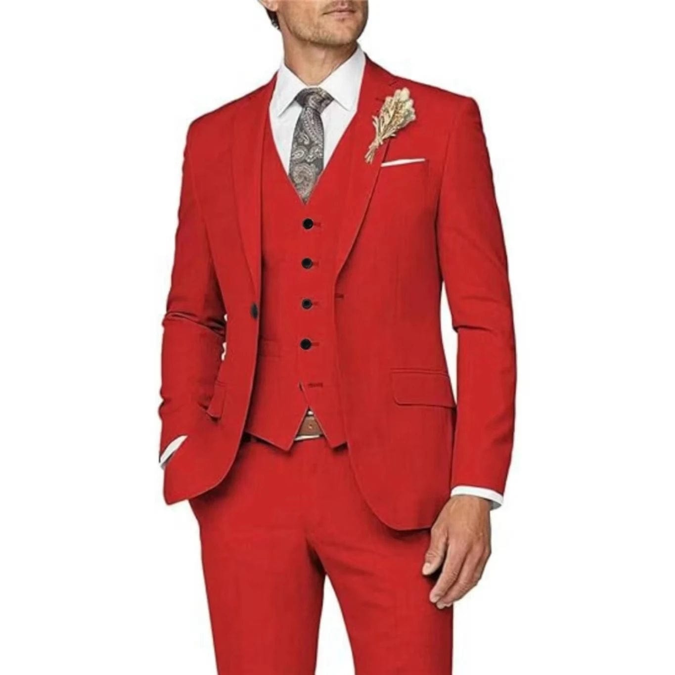 SHOWLU FASHION STORE Formal Men Suits High Quality 2024 Men's Suit 3 Pieces Jacket Vest Pants Elegant Sets Of Clothes For Men Brides Wedding Dresses