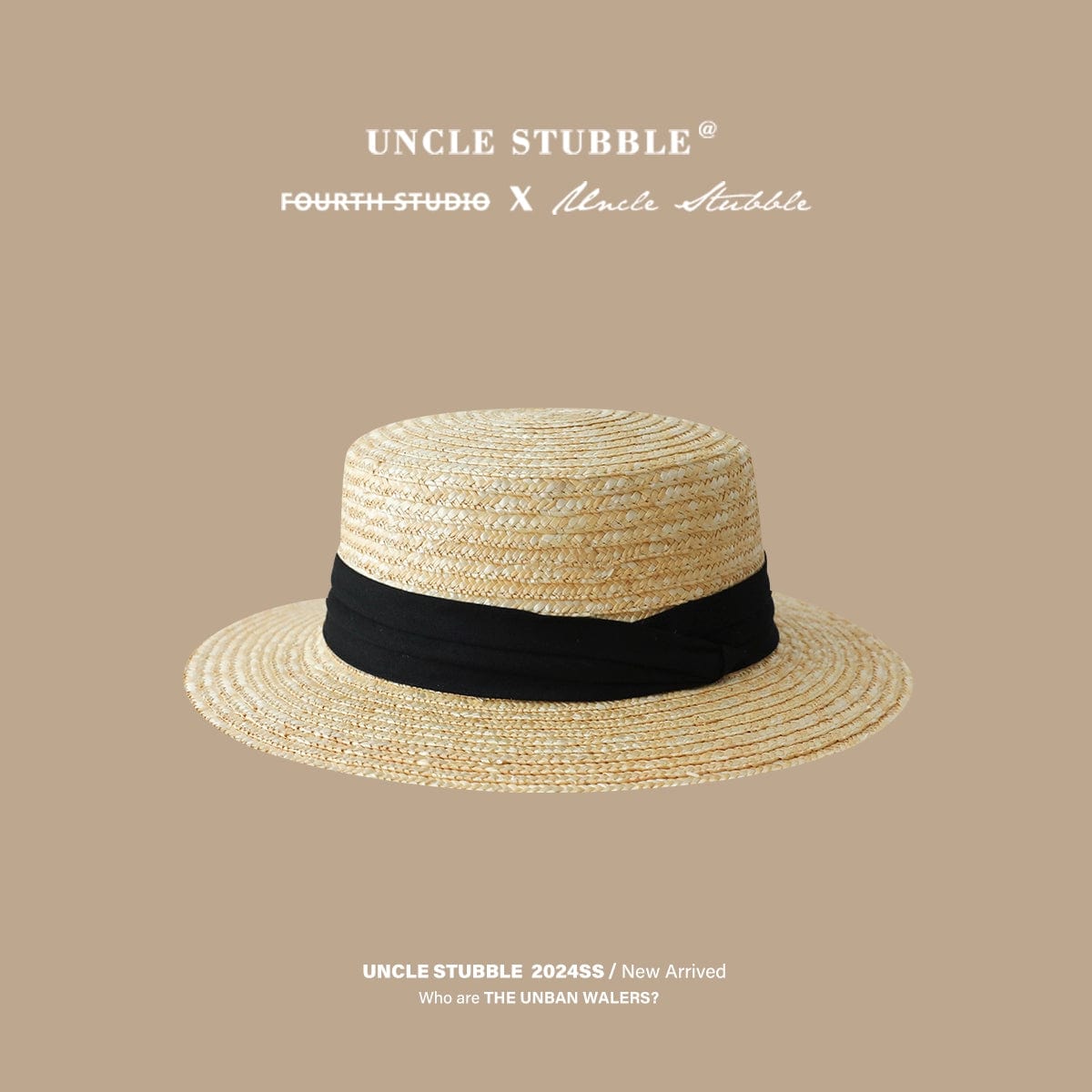  Showlu Fashion Store Free size (55-59cm) / Black Ribbon Straw Hat French Girls Travel Seaside Sunshade Lace