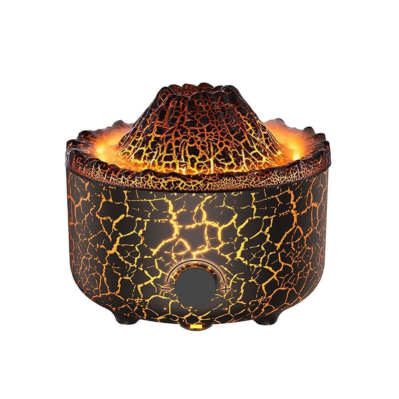  Showlu Fashion Store Full New arrival Black Full Crack + Jellyfish + Essential Oil Wisk Volcanic Lava Humidifier Mute Spit Smoke Ring Office Desk Surface Panel Timing Hydrating Essential Oil Aroma Diffuser