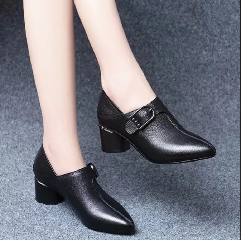  Showlu Fashion Store g / 35 Cresfimix Botas Femininas Women Cute Sweet High Quality Square Heel Short Ankle Boots Lady Casual Street Winter Heel Shoes A790B