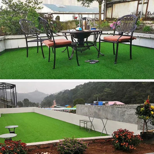 SHOWLU FASHION STORE Garden Artificial Turf Fake Grass Lawn Outdoor Balcony Courtyard Indoor Decoration Synthetic Turfing Fake Green Grass Carpet