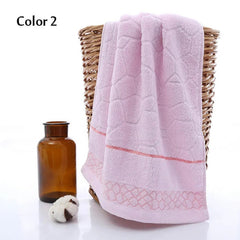 SHOWLU FASHION STORE Geometric Towels Set Comfortable 100% Cotton Bath Thick Cotton Shower Bathroom Home Spa Face Towel Towels For Adults Handtuch