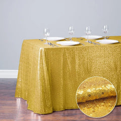  Showlu Fashion Store Gold / 120x400cm-47x157in Glitter Sequin Table Cloth Rectangular Table Cover Rose Gold Tablecloth For Wedding Birthday Party Home Decoration Custom Size