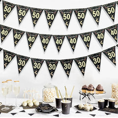  Showlu Fashion Store Golden Birthday Door Curtain Backdrop 30 40 50 Happy Birthday Tablecloth Table Runner Balloon Birthday Party Decoration For Home