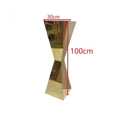  Showlu Fashion Store Golden / height 100cm / 6pcs Stainless Steel Flower Stands Vases, Wedding Table Centerpieces, Road Lead, Party Decoration, 1Pc, 2Pcs, 5 Pcs, 6 Pcs, 10Pcs