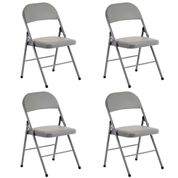 SHOWLU FASHION STORE Gray 4PCS / United States 4pcs/6pcs Elegant Foldable Iron & PVC Chairs for Convention & Exhibition