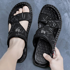  Showlu Fashion Store Gray / EUR41 Summer Non-Slip Wear-Resistant Vietnam Sports Casual Sandals