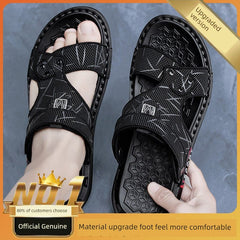  Showlu Fashion Store Gray [Upgrade]] / eur38 Summer Non-Slip Wear-Resistant Vietnam Sports Casual Sandals