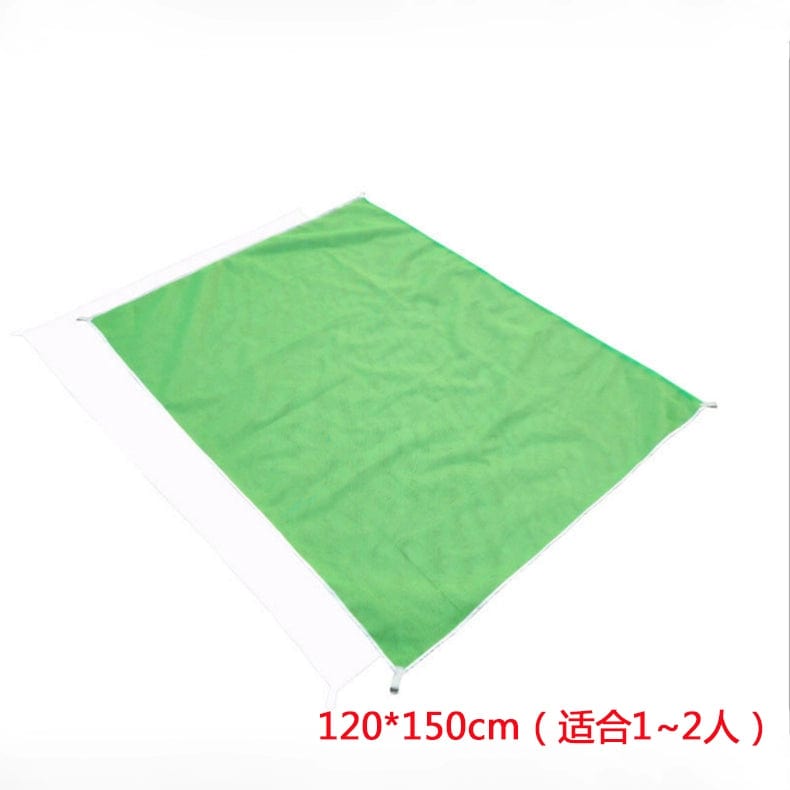  Showlu Fashion Store Green -120*150cm(Send ground nails) Sand Free Mat New Arrival Magic Sand Leakage Beach Mat Outdoor Oversized Camping Seaside Travel Beach Mat