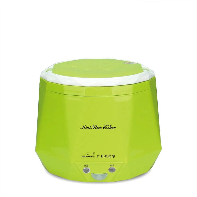 Showlu Fashion Store Green / 12V 1.3L Portable Electric Mini Rice Cooker Lunch Box Microwave Smart Rice Cooker Small  220V For House 12V/24V For Car/Truck