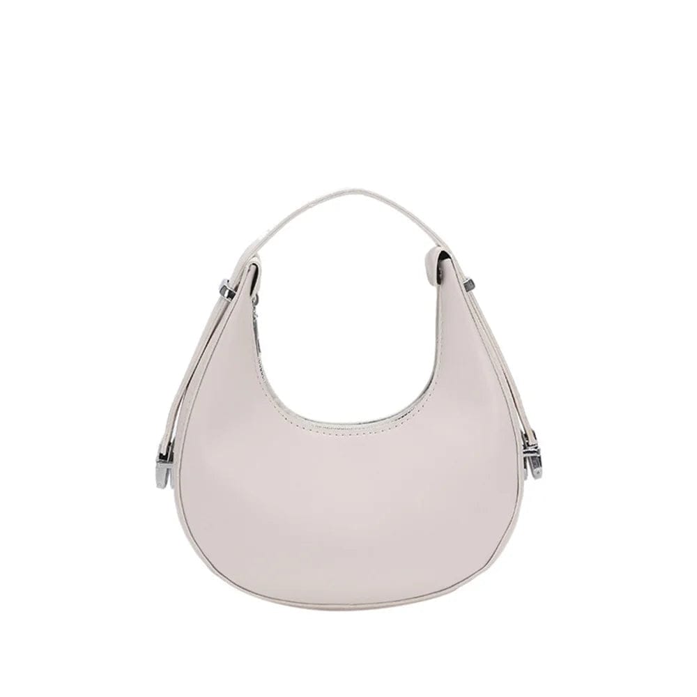 SHOWLU FASHION STORE Green 2023 New Fashion Shoulder Bag PU Leather Half Moon Bag Lady Casual Commuter Underarm Bag Brand Design Handbag Trend Crescent Bag