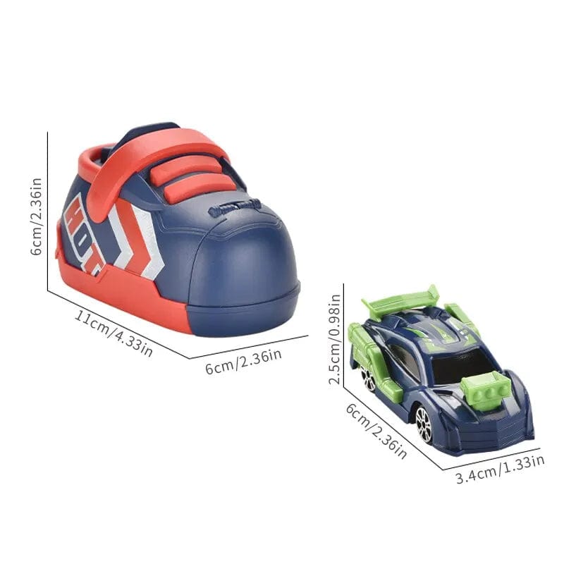  Showlu Fashion Store green Creative Catapult Car Toys. Ejection Super Racing Car Ejection Running Shoes Inertia Vehicle Competitive Toys for Children