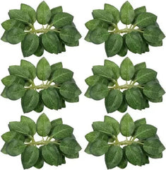 Showlu Fashion Store green leaves / 25pcs no box leaves 10/25/50Pcs Artificial Rose Flowers Foam Fake Faux Flowers Roses for DIY Wedding Bouquets Party Home Decor Garden Decoration