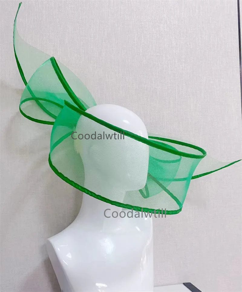  Showlu Fashion Store Green New Black Fascinator Wedding Pillbox Hat Women Elegant Fascinator Hats Hair Clip Church Ladies Party Headpiece Fashion Headwear