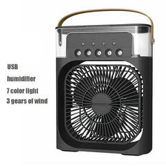  Showlu Fashion Store Green Portable 3 In 1 Fan AIr Conditioner Household Small Air Cooler LED Night Lights Humidifier Air Adjustment Home Fans Dropshipping