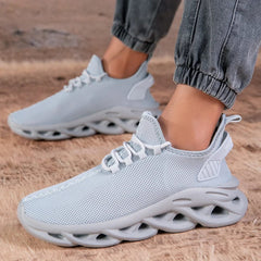 SHOWLU FASHION STORE Grey / 39 Black Shoes Men Casual Sneakers Mesh Breathable Shoes Male Running Trainers Sports Shoes Lightweight Comfortable Sneakers Men