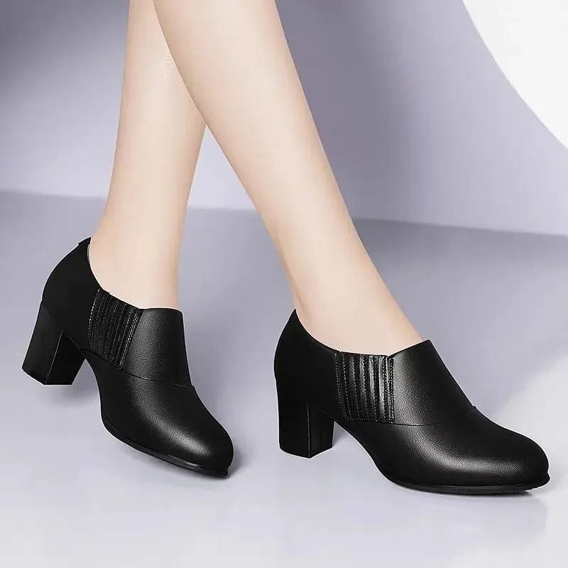  Showlu Fashion Store h / 35 Cresfimix Botas Femininas Women Cute Sweet High Quality Square Heel Short Ankle Boots Lady Casual Street Winter Heel Shoes A790B