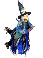  Showlu Fashion Store Halloween Props KTV Haunted House Bar Night Show Decoration Supplies Horror Ghost Toy Voice Control Witch Small Hanging Ghost