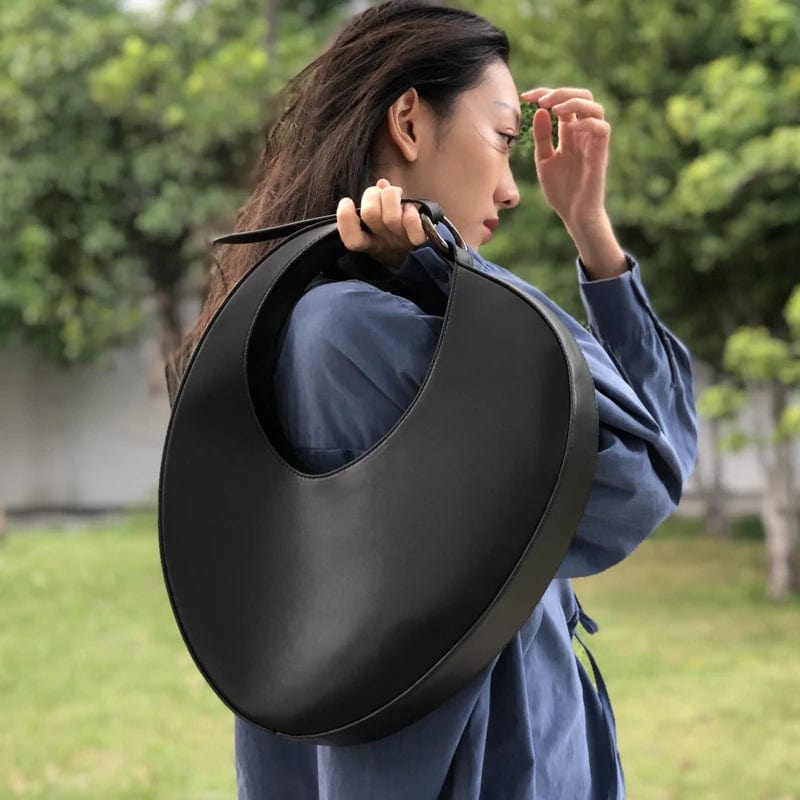 SHOWLU FASHION STORE Handbags For Women Luxury Designer Slim Half Moon Bag And Purse 2023 New In PU Material Vintage Medium Underarm Shoulder Bags