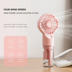  Showlu Fashion Store Handheld Mini Air Conditioner USB Rechargeable Portable Humidifier Mist Cooler Cooling Spray Humidifier Fan for Home/Office/Dorm