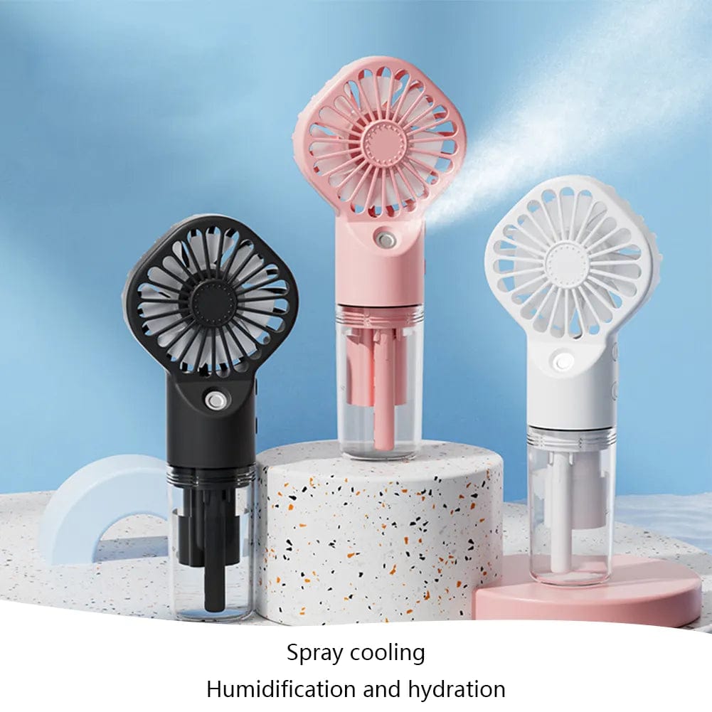  Showlu Fashion Store Handheld Mini Air Conditioner USB Rechargeable Portable Humidifier Mist Cooler Cooling Spray Humidifier Fan for Home/Office/Dorm