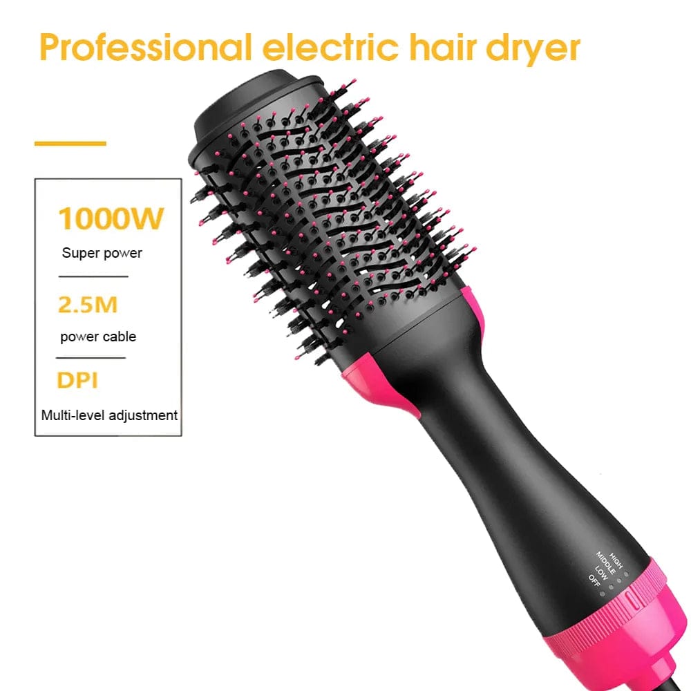  Showlu Fashion Store Heating Comb Straightener Hair Comb Hair Straightener Dryer and Straightening Brush Electric Comb Brush One Step Salon Hair