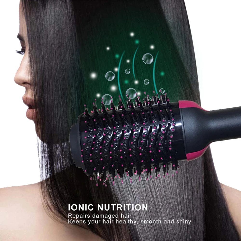  Showlu Fashion Store Heating Comb Straightener Hair Comb Hair Straightener Dryer and Straightening Brush Electric Comb Brush One Step Salon Hair