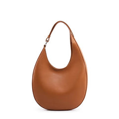 SHOWLU FASHION STORE Hifashion Genuine Leather Underarm Shoulder Bags For Women 2024 Trend Designer Half Moon Crossbody Purses Tote Ladies Handbags