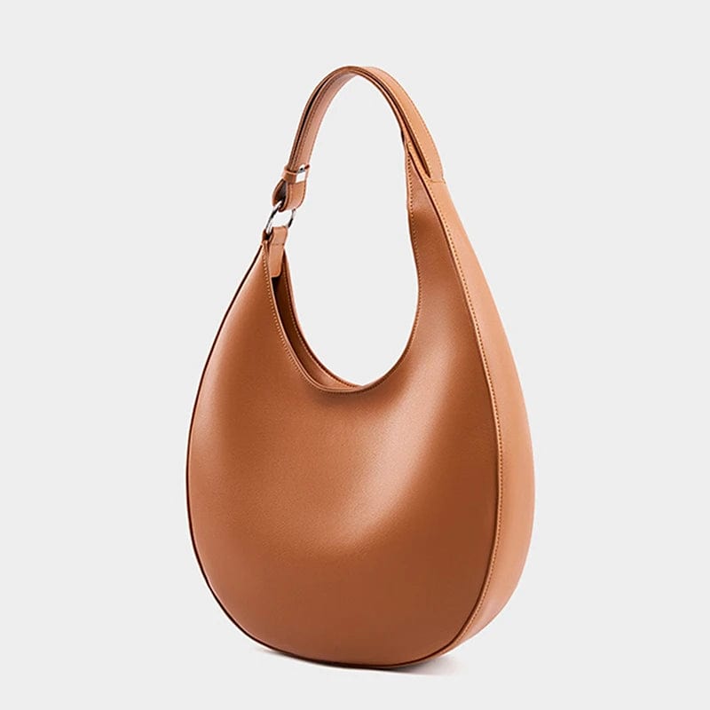 SHOWLU FASHION STORE Hifashion Genuine Leather Underarm Shoulder Bags For Women 2024 Trend Designer Half Moon Crossbody Purses Tote Ladies Handbags