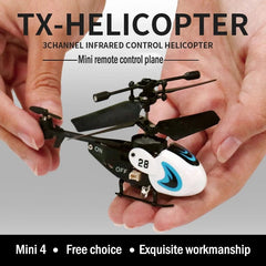  Showlu Fashion Store High quality 3.5-channel color mini remote control helicopter anti-collision and drop-resistant drone children's toy