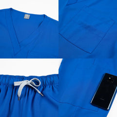 SHOWLU FASHION STORE High Quality Uniforme Medical Nurse Uniform Scrub Set Women and Men's Modern V-Neck Top and Pant Hospital Workwear Doctor Suits