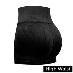  Showlu Fashion Store High Waist-Black / L Hip Enhancer Hip Butt Cushion Hips Cushion Padded Panties Control Panties Butt Lifting Lifter Buttock Mesh Little Hole