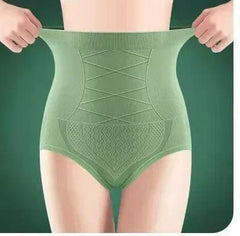  Showlu Fashion Store High Waist Seamless Women's Flat Belly Panties Hip Lift Briefs Breathable Underwear Postpartum Shaper Slim Shaperwear pantalones