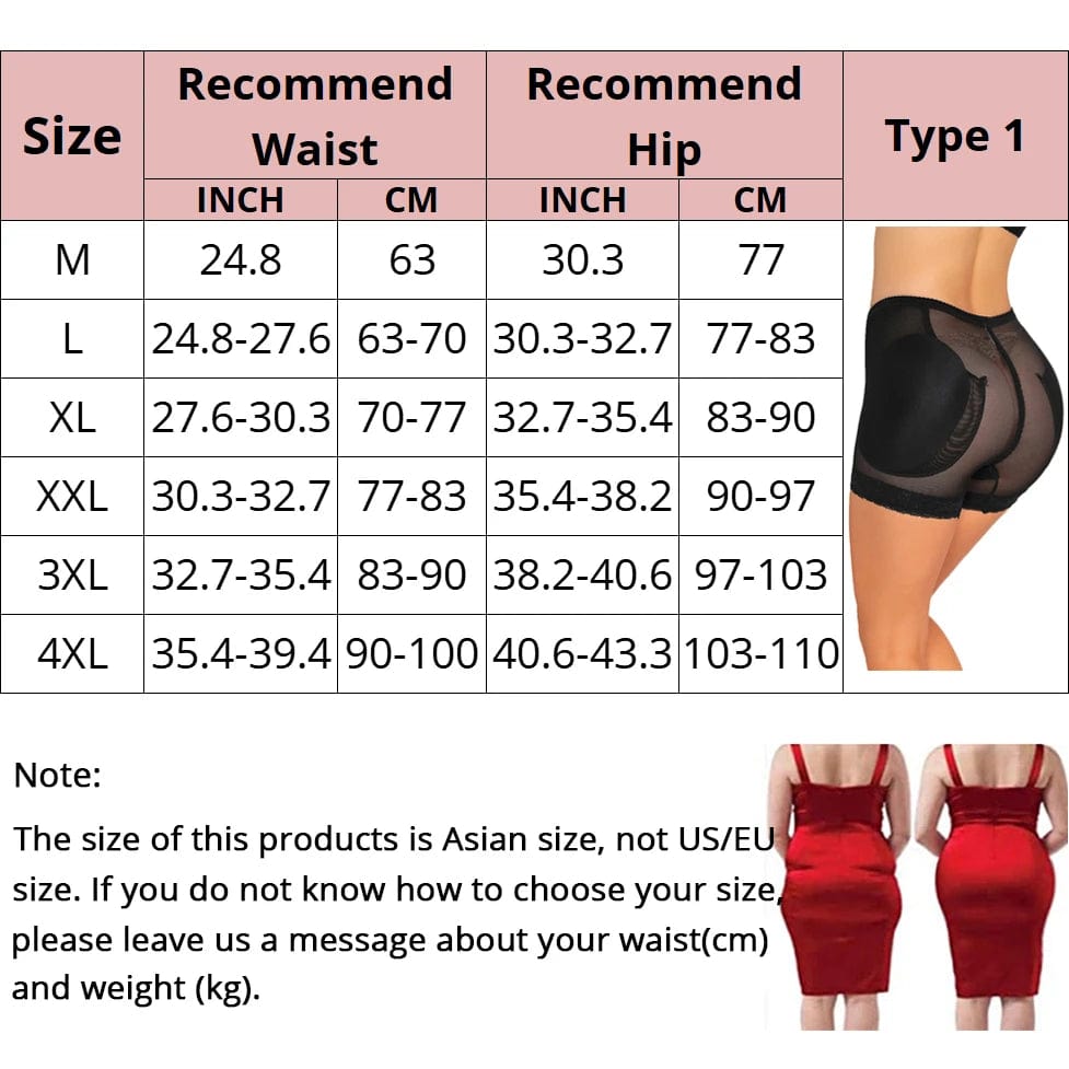  Showlu Fashion Store Hip Enhancer Butt Lifter Push Up Panties Women Body Shapers Control Panties Women Shapewear Sexy Mesh Breathable Hip Lift