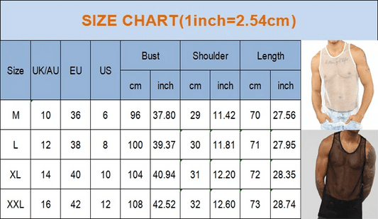 SHOWLU FASHION STORE Hirigin Men Summer Sexy Sheer Mesh Tank Tops See-through Fishnet Slim Fit Tank Vest Male Gym Muscle Tanks Tops Tee Costumes