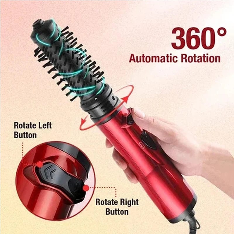  Showlu Fashion Store Hot Air Brush 2 In 1 Styler Rotary Head Professional One Step Hair Volumizer Brush Hair Dryer And Straightener Sets