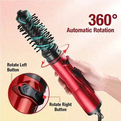  Showlu Fashion Store Hot Air Brush 2 In 1 Styler Rotary Head Professional One Step Hair Volumizer Brush Hair Dryer And Straightener Sets