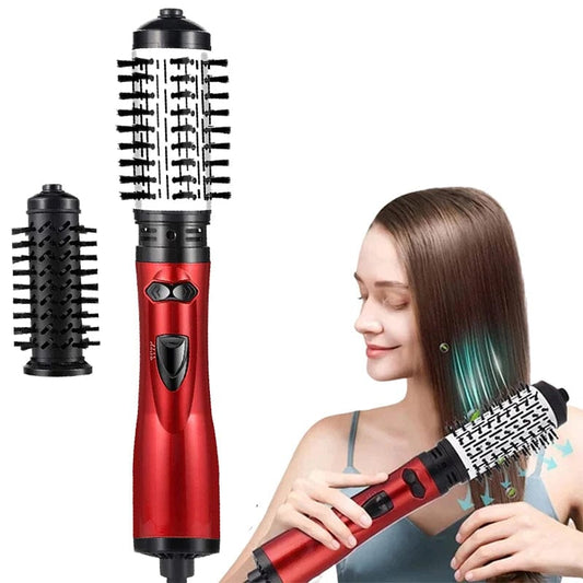  Showlu Fashion Store Hot Air Brush 2 In 1 Styler Rotary Head Professional One Step Hair Volumizer Brush Hair Dryer And Straightener Sets