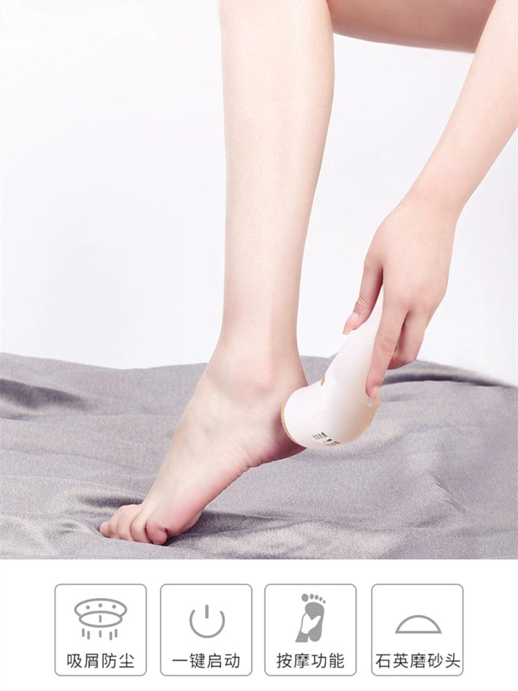 SHOWLU FASHION STORE Household Electric Pedicure Tool Dead Skin Removing Calluses USB Rechargeable Digital Display Electric Vacuum Automatic Foot Grinding Pedicure Device