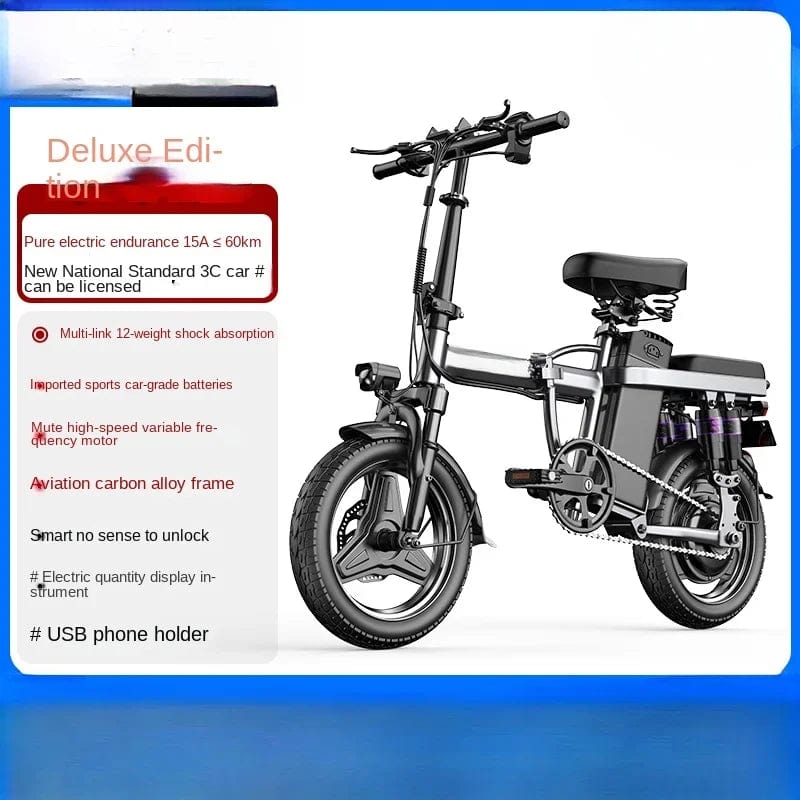 SHOWLU FASHION STORE I / 48V-0Ah Folding driver-assisted bicycle ultra-light portable lithium battery new national standard battery car scooter