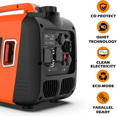 SHOWLU FASHION STORE Inverter Generator 4300W Gas Powered Portable Generator Super Quiet Outdoor Generator RV Ready for Camping Tools and Home Use