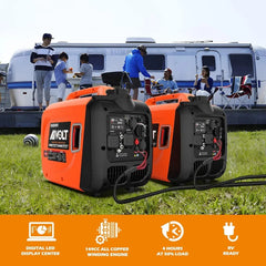 SHOWLU FASHION STORE Inverter Generator 4300W Gas Powered Portable Generator Super Quiet Outdoor Generator RV Ready for Camping Tools and Home Use