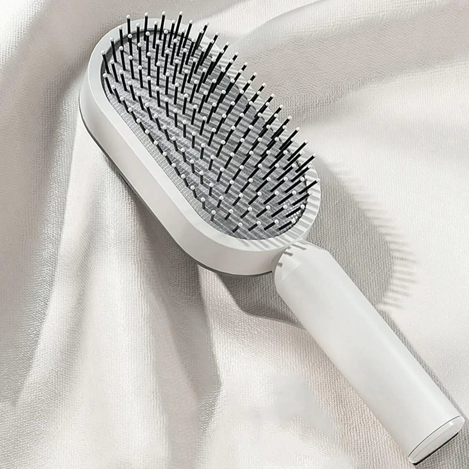  Showlu Fashion Store Ivory Self Cleaning Hair Brush, 3D Air Cushion Hair Brushes for Women, Airbag Massage Combs for Women, Hair Brush for Thick Hair