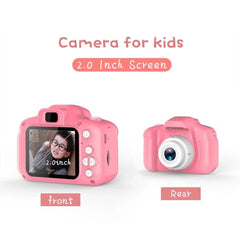  Showlu Fashion Store JNHPM4300660 New Pink Mini Children'S Cartoon Camera Photo Video Small Cartoon Mini Camera Boys Girls Birthday Gift Outdoor Toys