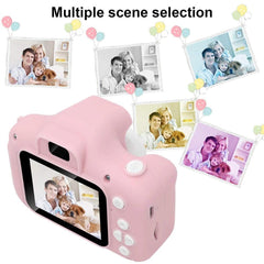  Showlu Fashion Store JNHPM4300660 New Pink Mini Children'S Cartoon Camera Photo Video Small Cartoon Mini Camera Boys Girls Birthday Gift Outdoor Toys